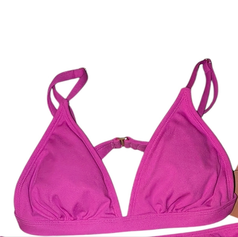 Shade & Shore Fuchsia Bikini Top